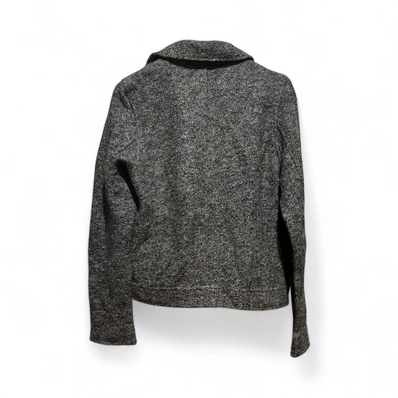 Tahari Asymmetrical Zip Jacket Gray Small Moto Long Sleeve Women Coat Classic - Picture 2 of 5